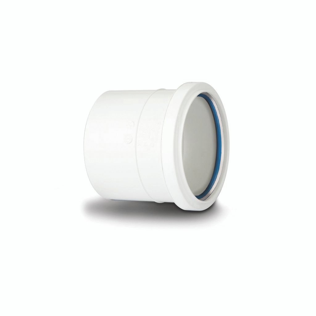 Photograph of Polypipe Soil & Vent 110mm White Single Socket