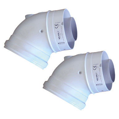 Ideal Boilers Flue Elbow, Plastic, White, for Logic Condensing Boiler, 100mm product image