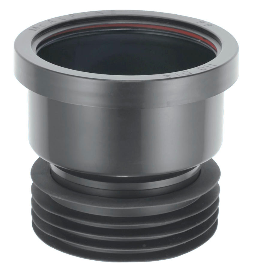 Photograph of McAlpine DC1-BL 110mm x 110mm Connector Black