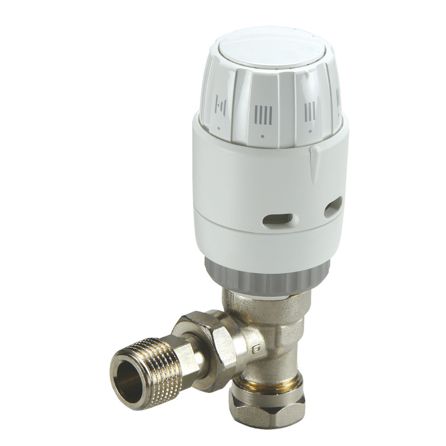 Photograph of Danfoss RAS-C2 15mm Angled Thermostatic Radiator Valve