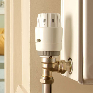 Further photograph of Danfoss RAS-C2 15mm Angled Thermostatic Radiator Valve