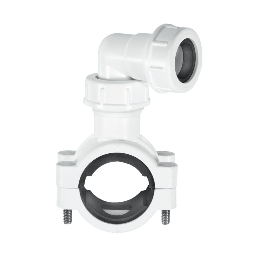 Photograph of McAlpine Pipe Clamp White 1?" x 1?" x 22mm CLAMP1WH