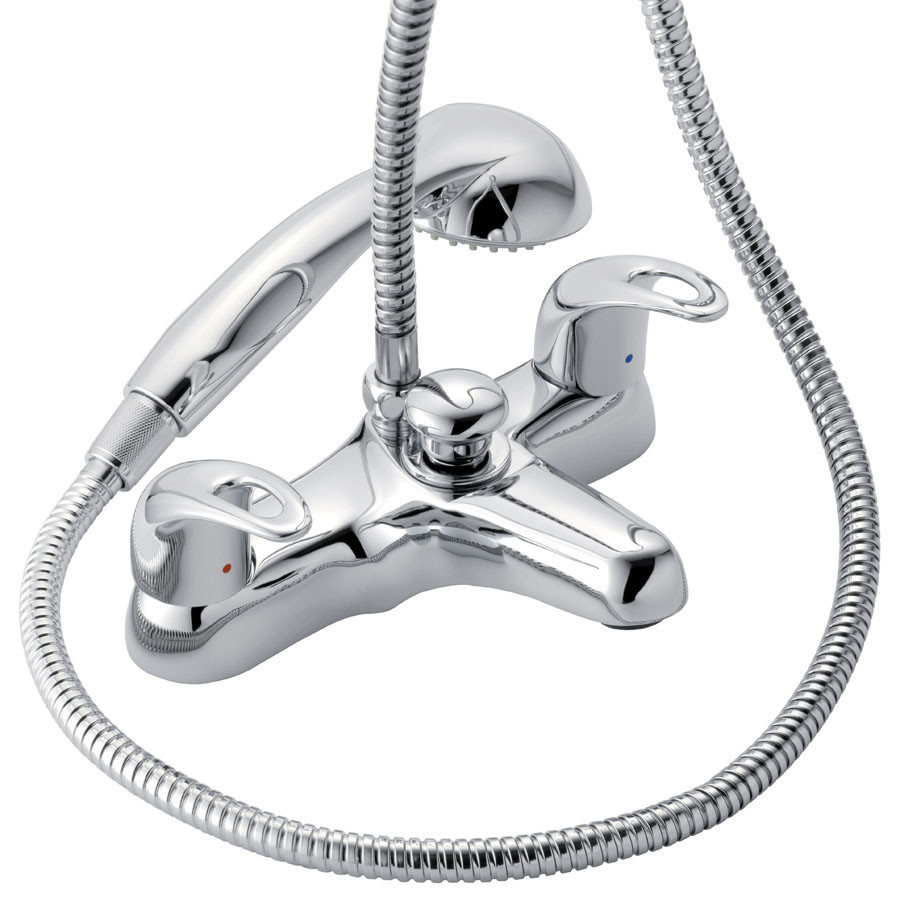 Photograph of 2 Taphole Bath Shower Mixer with Shower Kit