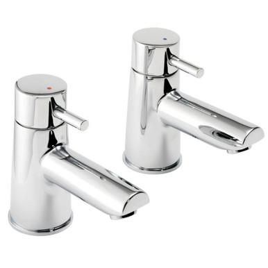 Further photograph of KI Bath Pillar Taps (Pair)