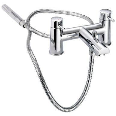 Further photograph of KI 2 Taphole Bath Shower Mixer with Shower Kit