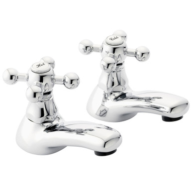 Further photograph of K Bath Pillar Taps (Pair)