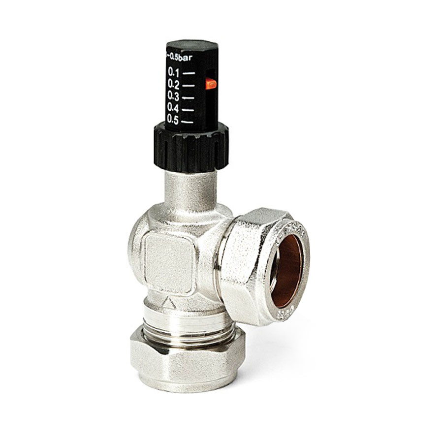 Photograph of Inta 22mm Angled Auto Bypass Valve ABPA401022