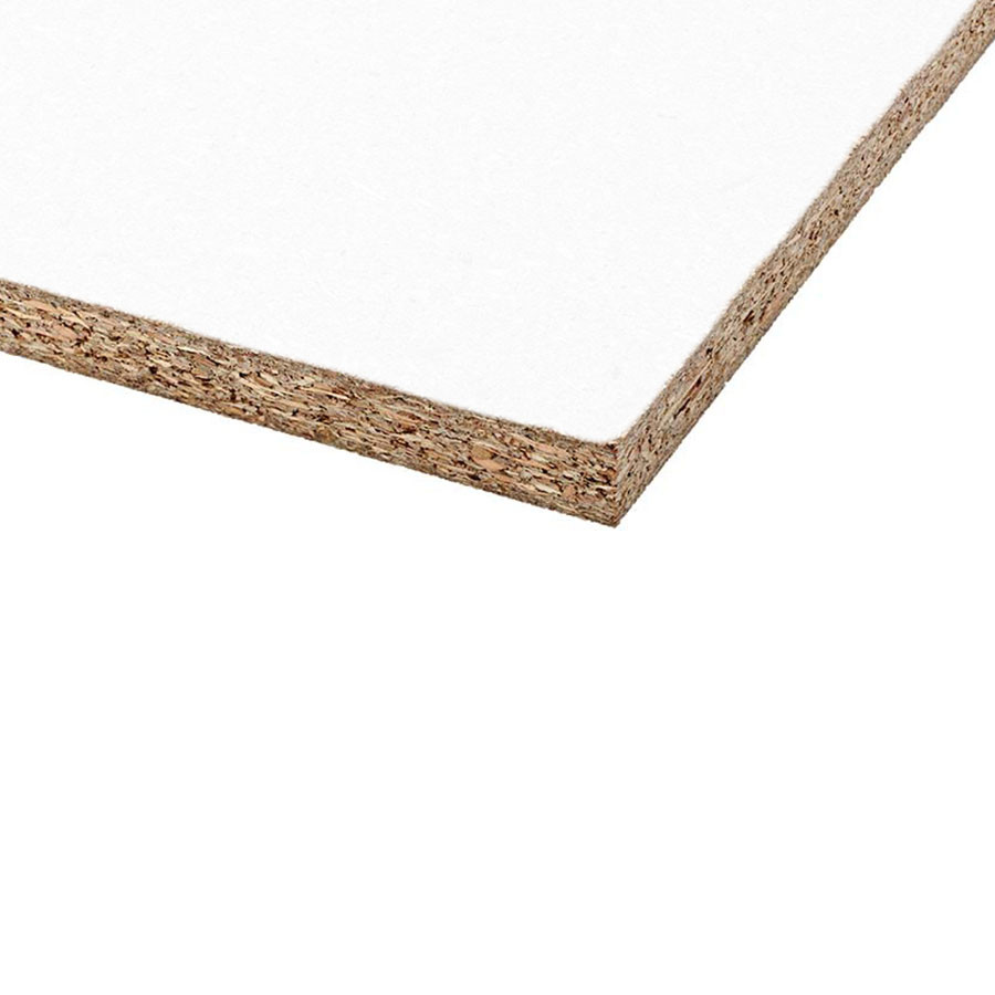 Photograph of 2440mm x 229mm x 15mm Melamine Faced Chipboard White