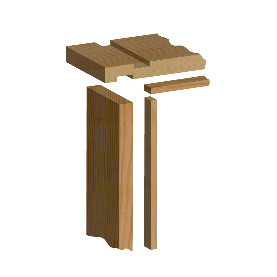 Photograph of Softwood Internal Door Lining Set 32mm x 115mm (Loose Stops)