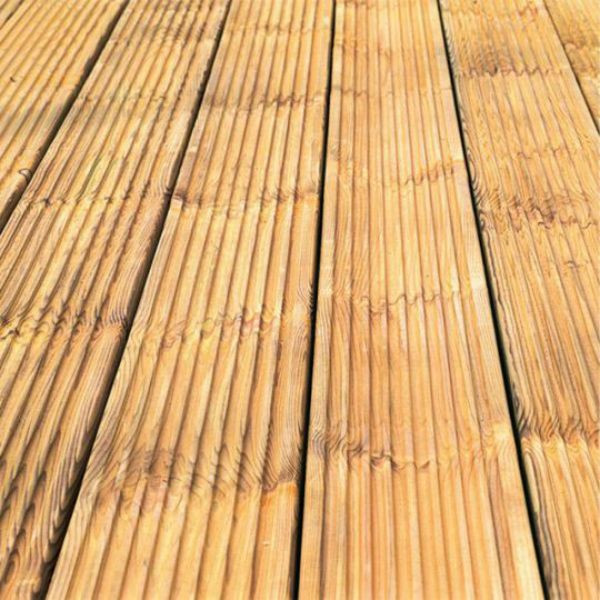 Photograph of Timber Decking Treated 32mm x 150mm (27mm x 145mm Finished Size)