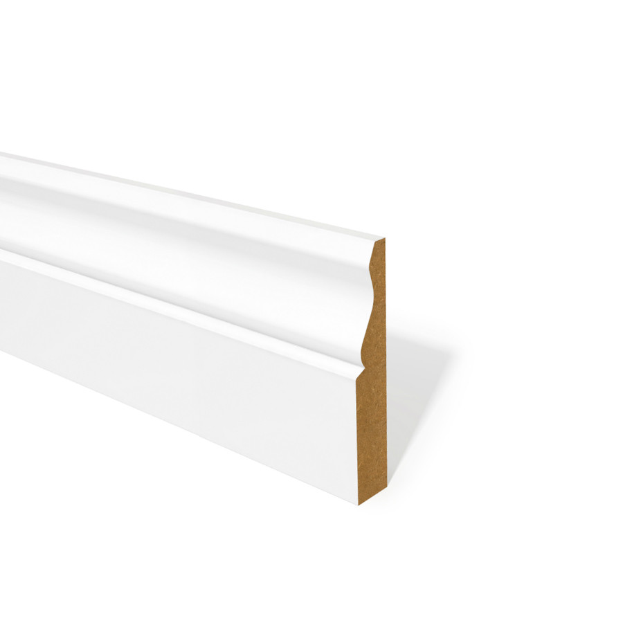 Photograph of 18mm x 119mm MDF Skirting Ogee Primed