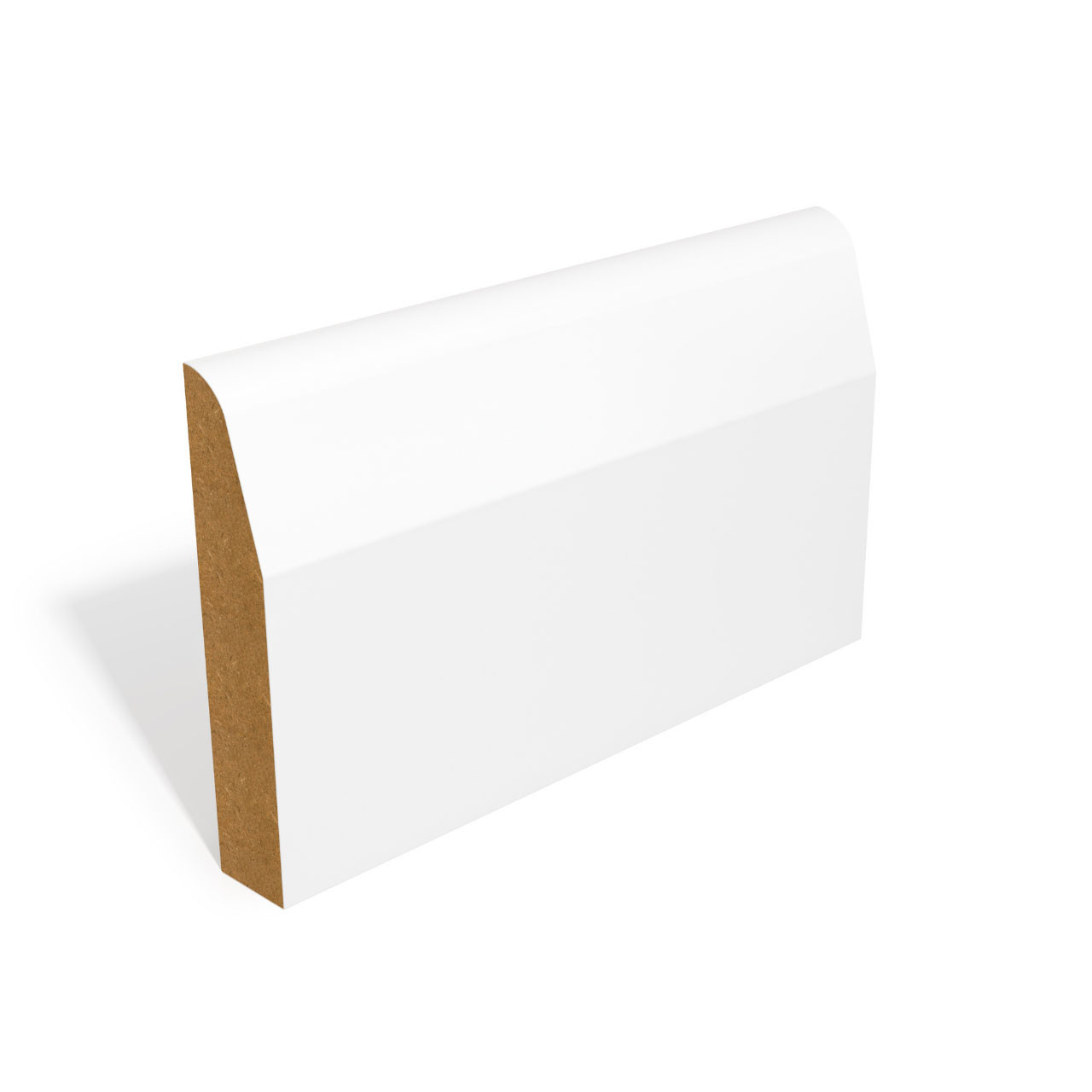 Photograph of Chamfer & Round MDF Skirting Primed 15 x 94mm