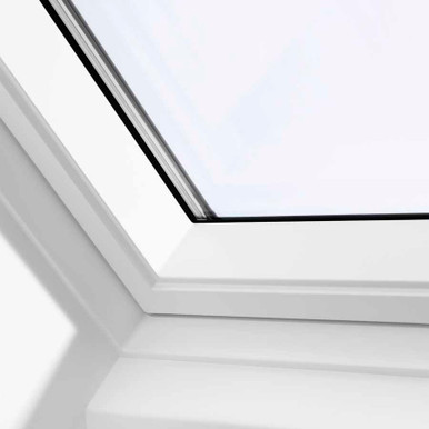 Further photograph of VELUX 550mm x 780mm White Poly Finish Centre Pivot Roof Window --70 Pane GGU CK02 0070