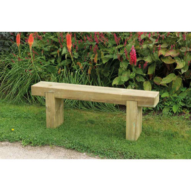 Further photograph of Sleeper Bench 1.2m