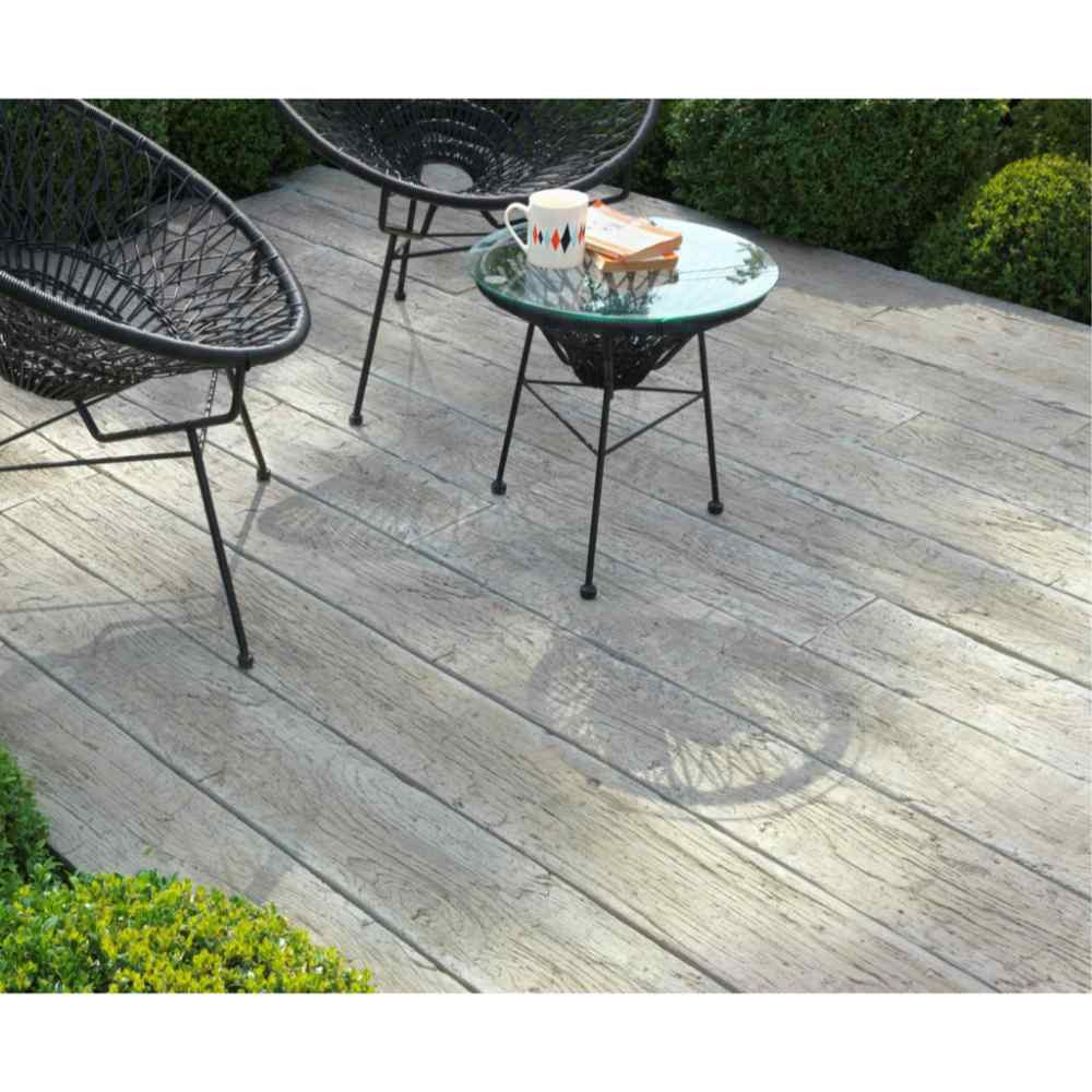 Photograph of Millboard Weathered Composite Decking Board Weathered Oak 32mm x 200mm 3.6m