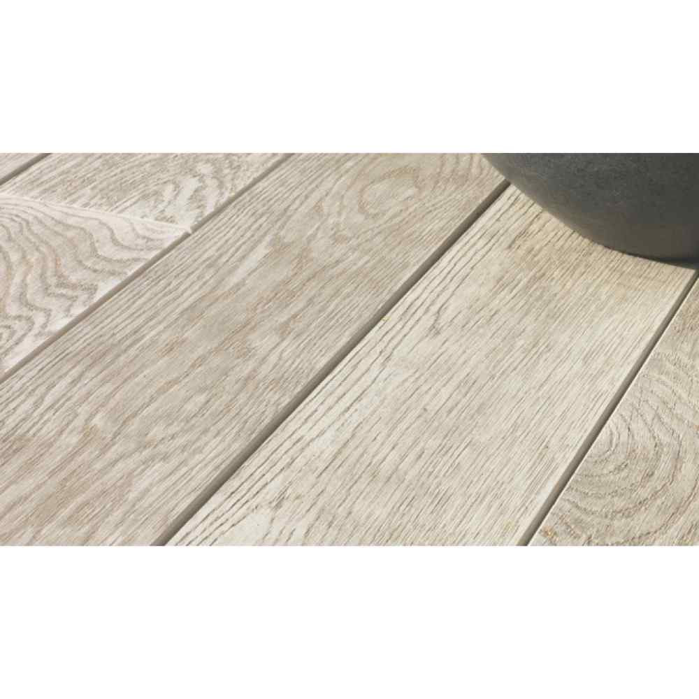 Photograph of Millboard Enhanced Grain Composite Decking Board Limed Oak 32mm x 176mm 3.6m