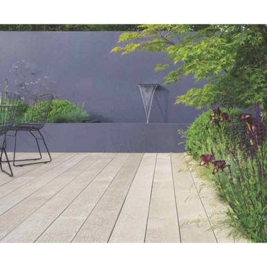 Further photograph of Millboard Enhanced Grain Composite Decking Board Limed Oak 32mm x 176mm 3.6m