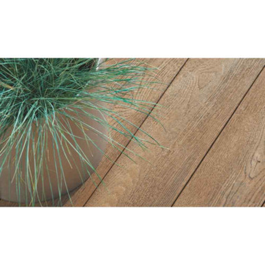 Further photograph of Millboard Enhanced Grain Composite Decking Board Coppered Oak 32mm x 176mm 3.6m