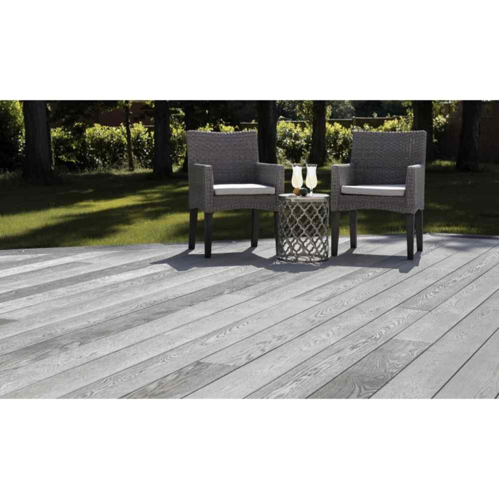 Photograph of Millboard Enhanced Grain Composite Decking Board Smoked Oak 32mm x 176mm 3.6m