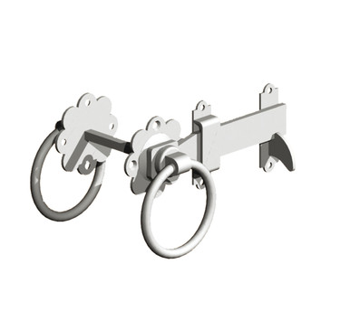 Further photograph of Gate Ironmongery 5" Ring Latch (Set of 2)