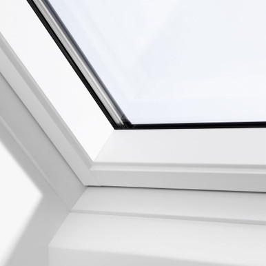 Further photograph of VELUX 550mm x 980mm White Painted Finish Centre Pivot Roof Window GGL CK04 2070