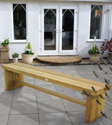 Further photograph of Double Sleeper Bench 1.8m