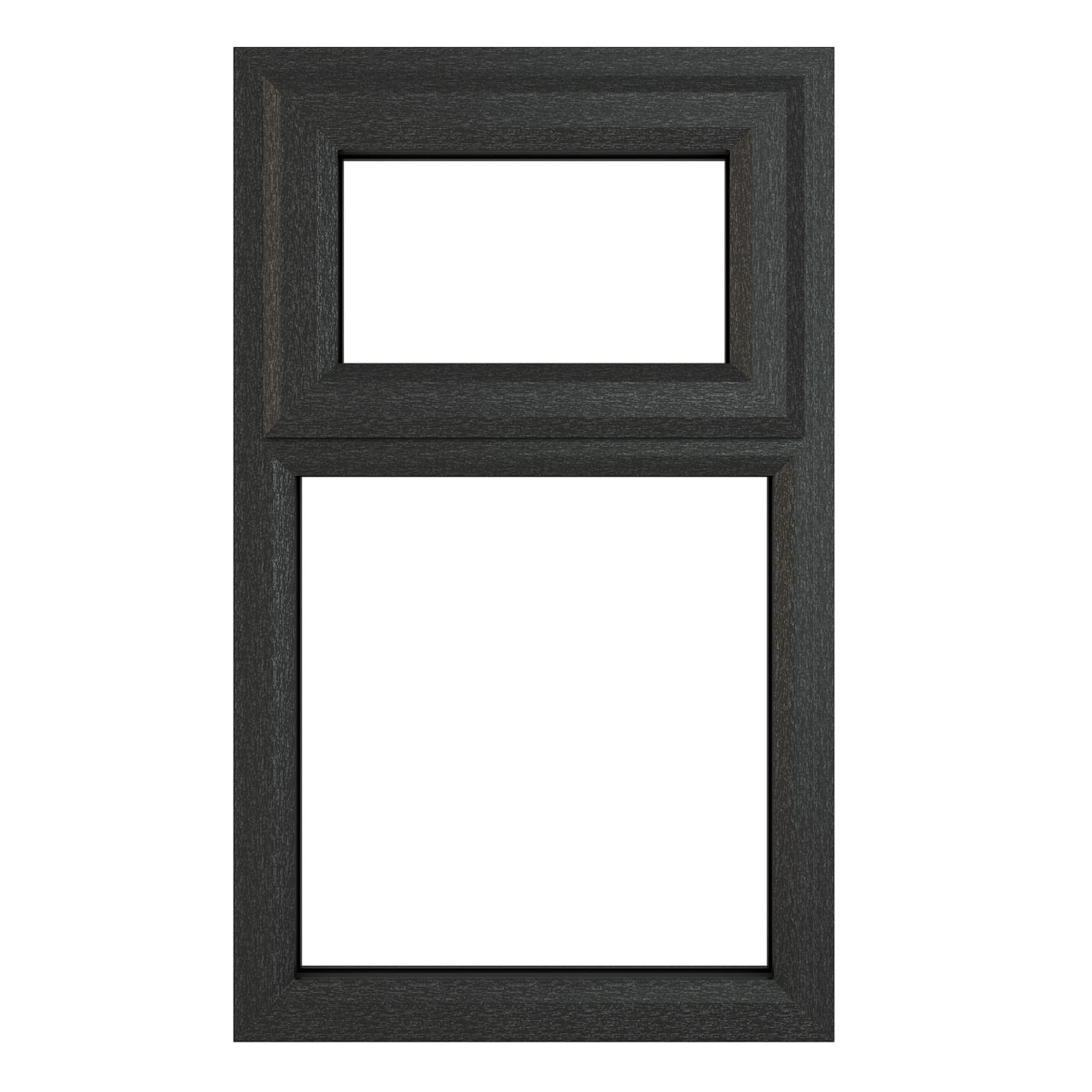 Photograph of Crystal Grey uPVC Casement Window Top Opening 1190mm x 1115mm