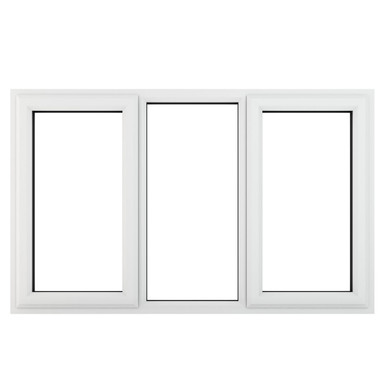 Crystal White uPVC Casement Window Side Opening & Fixed Light 1770mm x 1190mm