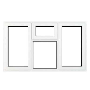 Crystal White uPVC Casement Window Side & Top Opening, Fixed Light 1770mm x 1040mm product image