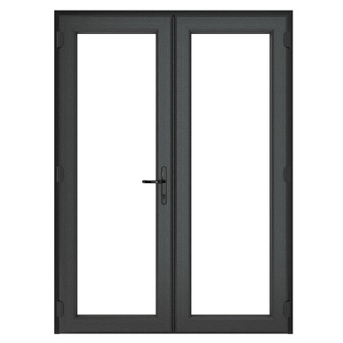 Crystal Grey uPVC French Door Set 1490mm x 2090mm