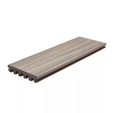 25mm x 140mm Trex Enhance Natural 4.88m Grooved Decking Board Foggy Wharf product image