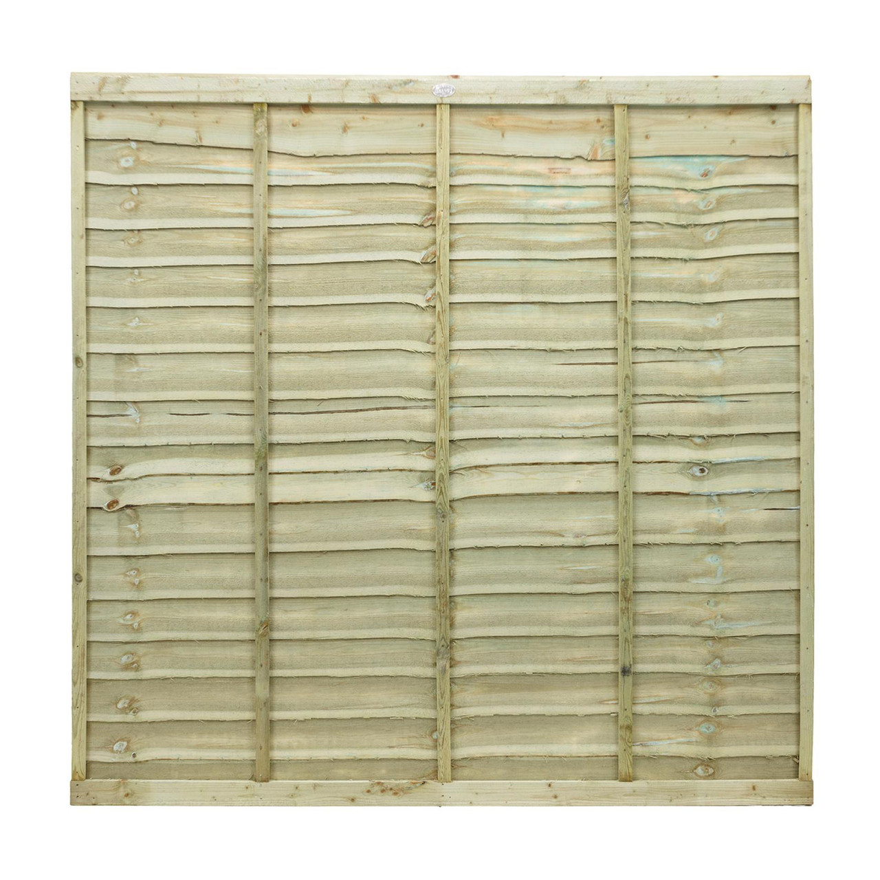 Photograph of Waney Lap Fence Panel 1218mm x 1830mm (4' x 6')