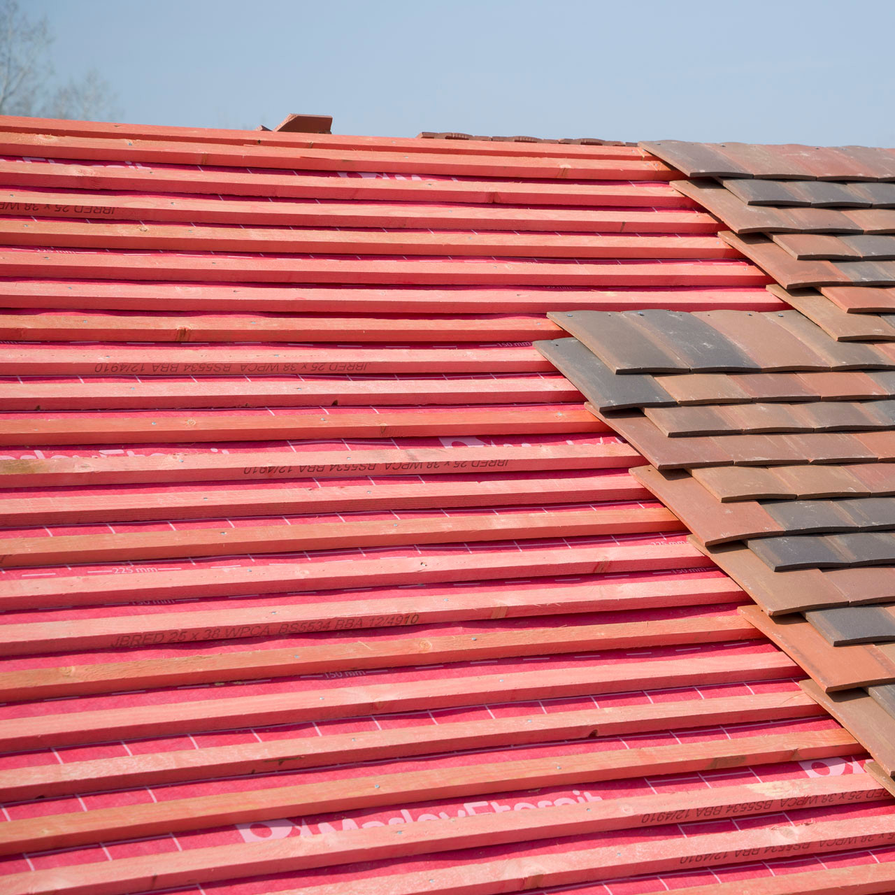 Photograph of 25 X  50 Jb-Red Tile Batten Treated & Graded Bs5534 PEFC