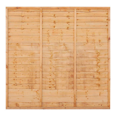 Grange Lap Fence Panel Golden Brown 609mm x 1830mm (2 x 6) product image