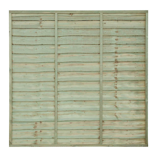 Photograph of Grange Lap Fence Panel Golden Brown 915mm x 1830mm (3' x 6')