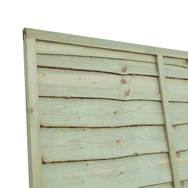 Further photograph of Grange Lap Fence Panel Golden Brown 915mm x 1830mm (3' x 6')