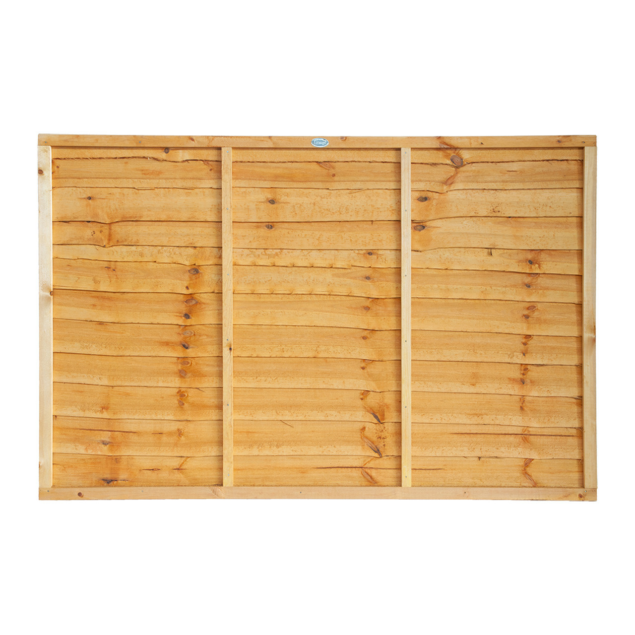 Photograph of Grange Golden Brown Lap Fence Panel 1218mm x 1830mm (4' x 6')