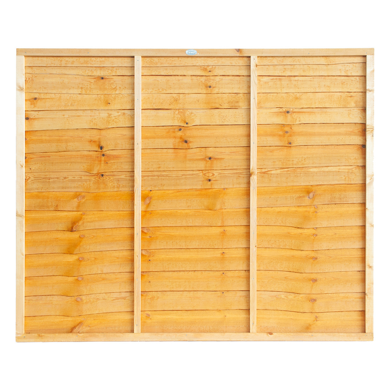 Photograph of Grange Golden Brown Lap Fence Panel 1524mm x 1830mm (5' x 6')