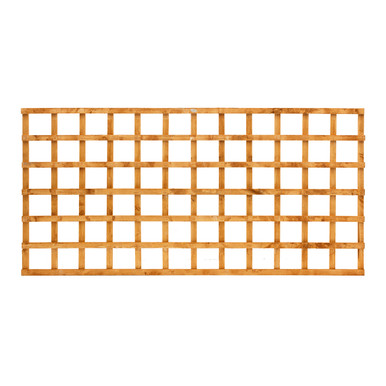 Further photograph of Grange Heavy Duty Square Trellis 0.9m Golden Brown