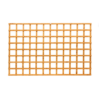 Further photograph of Grange Heavy Duty Square Trellis 1.2m Golden Brown