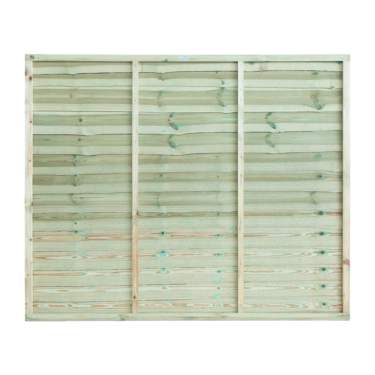 Photograph of Grange Lap Fence Panel Green 1524mm x 1830mm (5' x 6')