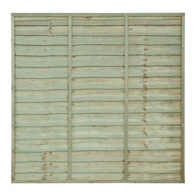 Grange Lap Fence Panel Green 1830mm x 1830mm (6' x 6')