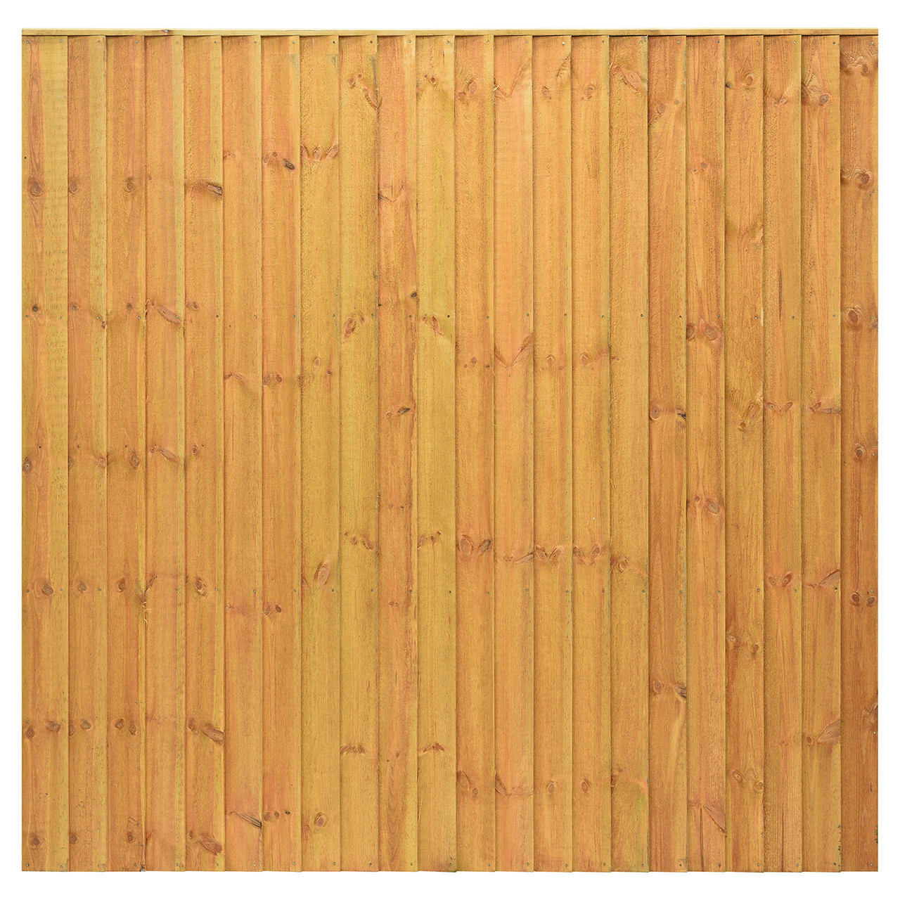 Photograph of Standard Featheredge Panel Golden Brown 1830mm x 1830mm (6' x 6')