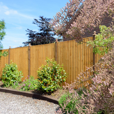 Further photograph of Standard Featheredge Panel Golden Brown 1830mm x 1830mm (6' x 6')