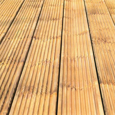 Further photograph of 32mm x 150mm (FIN 27mm x 145mm) Timber Decking Treated UC3U