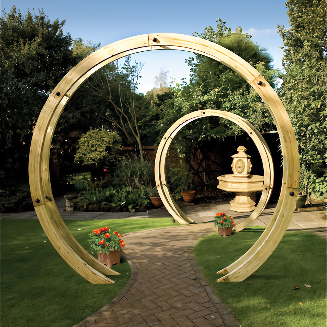 Photograph of Grange Free Standing Flower Circle 2470 x 270 x 2340mm