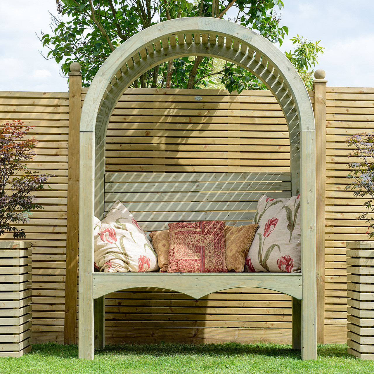 Photograph of Grange Contemporary Arbour 700 x 1500 x 2200mm Green