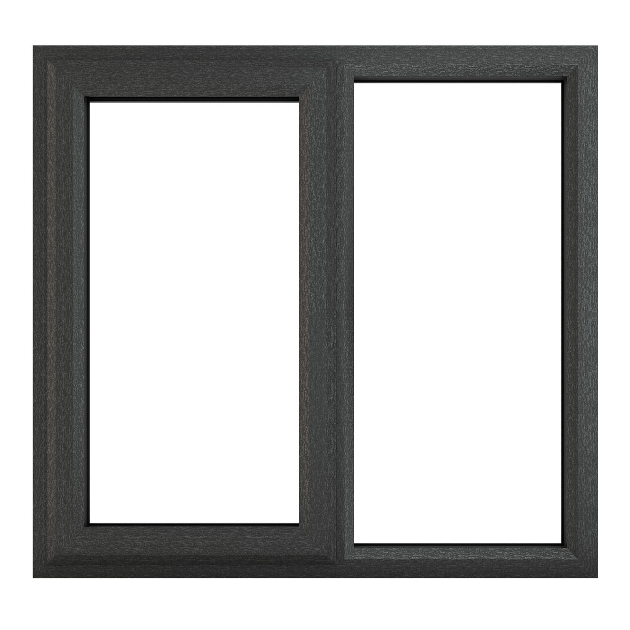 Photograph of Crystal Grey uPVC Casement Window Left Hand Side Opening 1190mm x 965mm