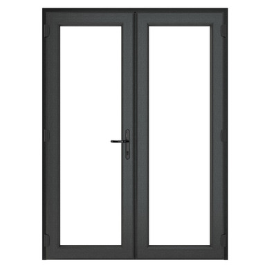 Crystal Grey uPVC French Door Set 1690mm x 2055mm
