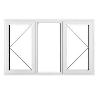 Further photograph of Crystal White uPVC Casement Window Side Opening & Fl 1770mm x 1115mm